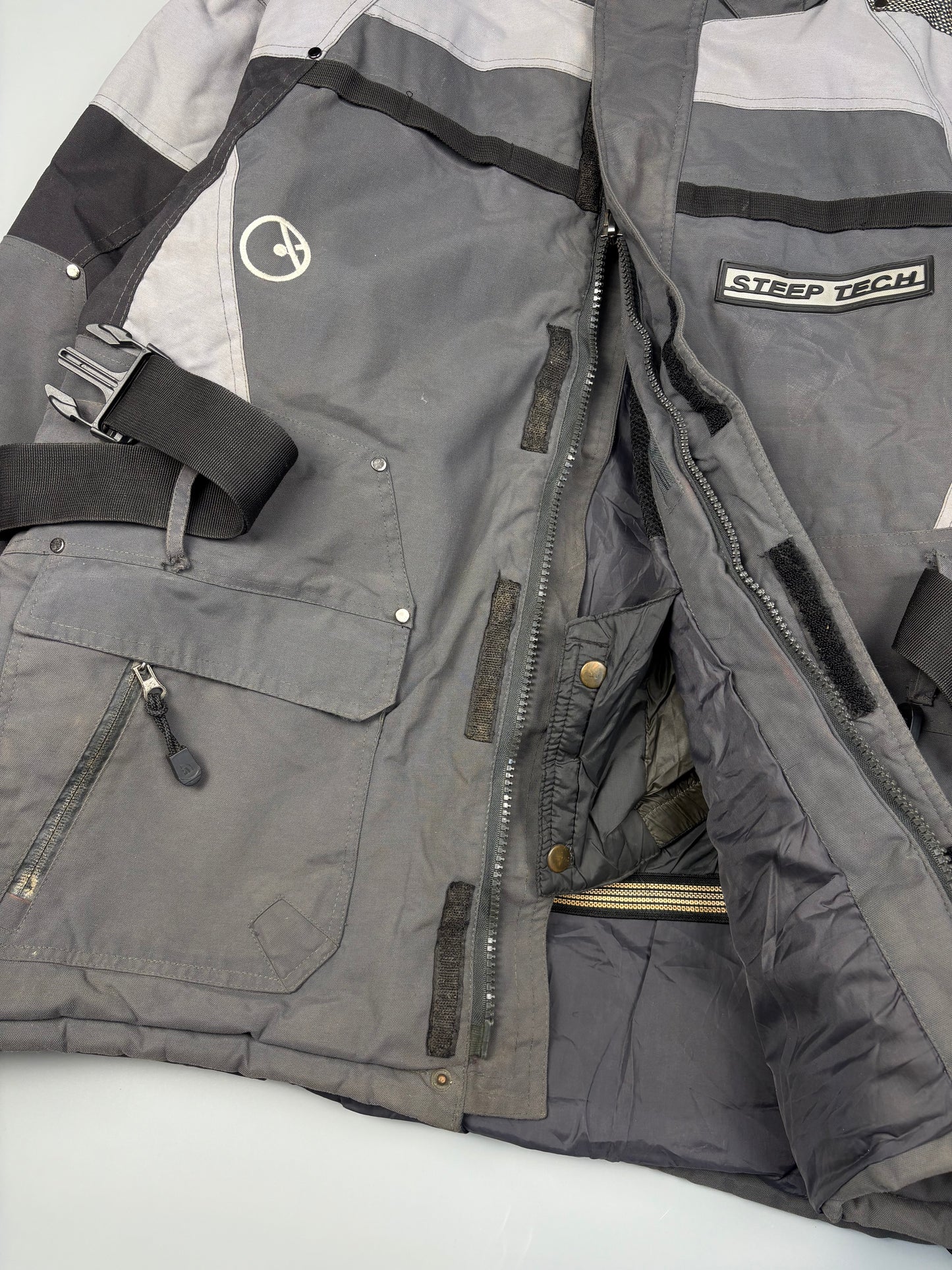 1990s North Face Steep Tech Grey Mountain Jacket (XL)