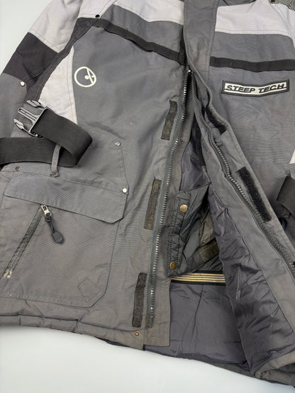 1990s North Face Steep Tech Grey Mountain Jacket (XL)