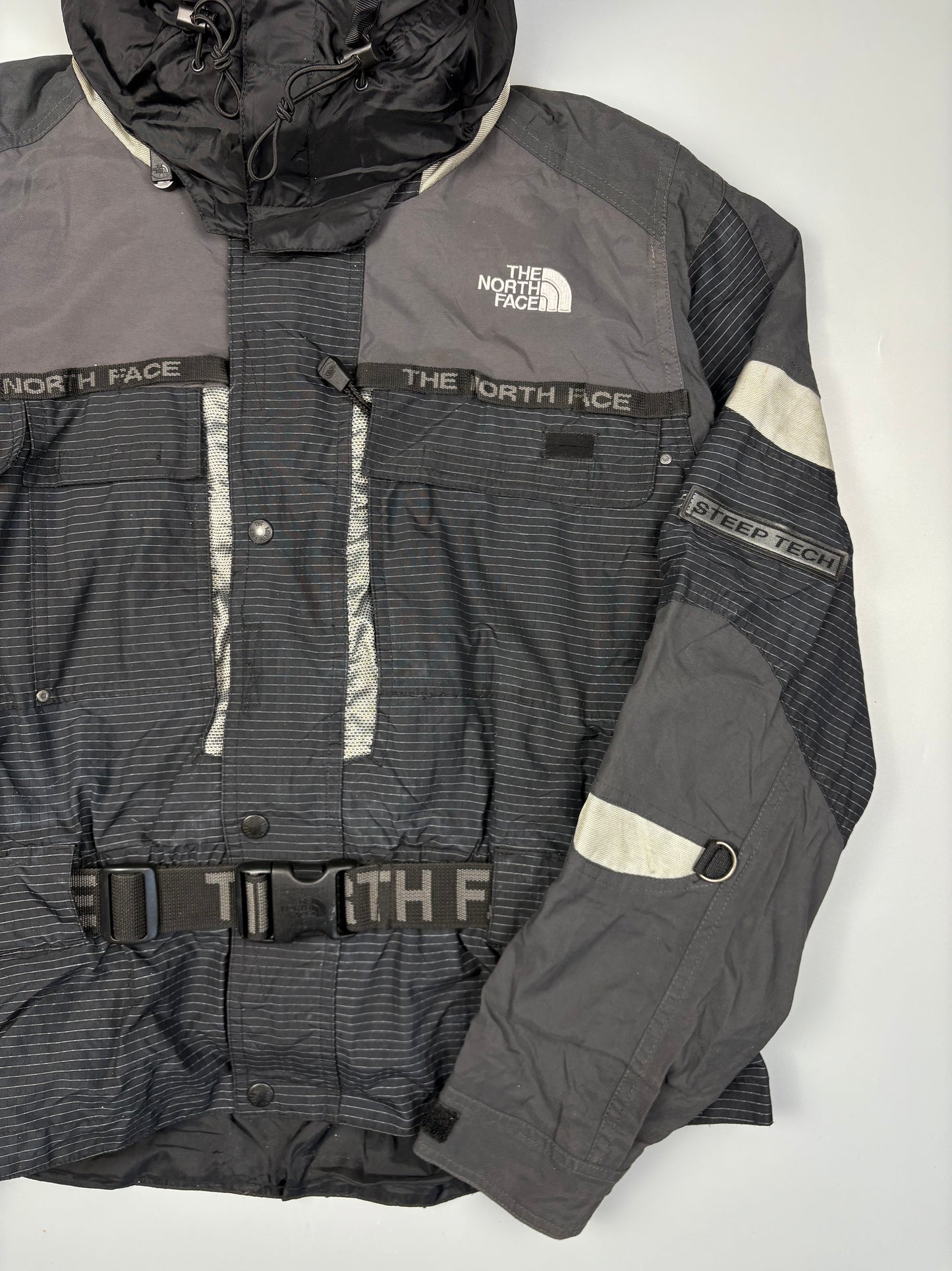 1990s North Face Steep Tech Grey Mountain Jacket (women's M)