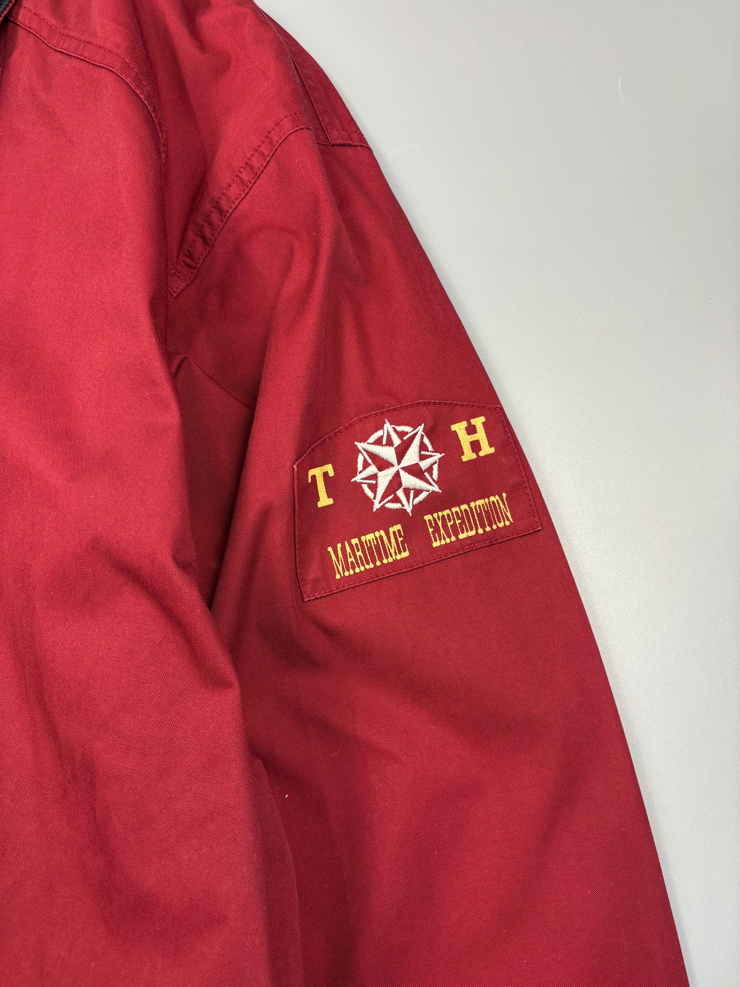 1990s Tommy Hilfiger Martime Expedition Fireman Clasp Jacket (M)