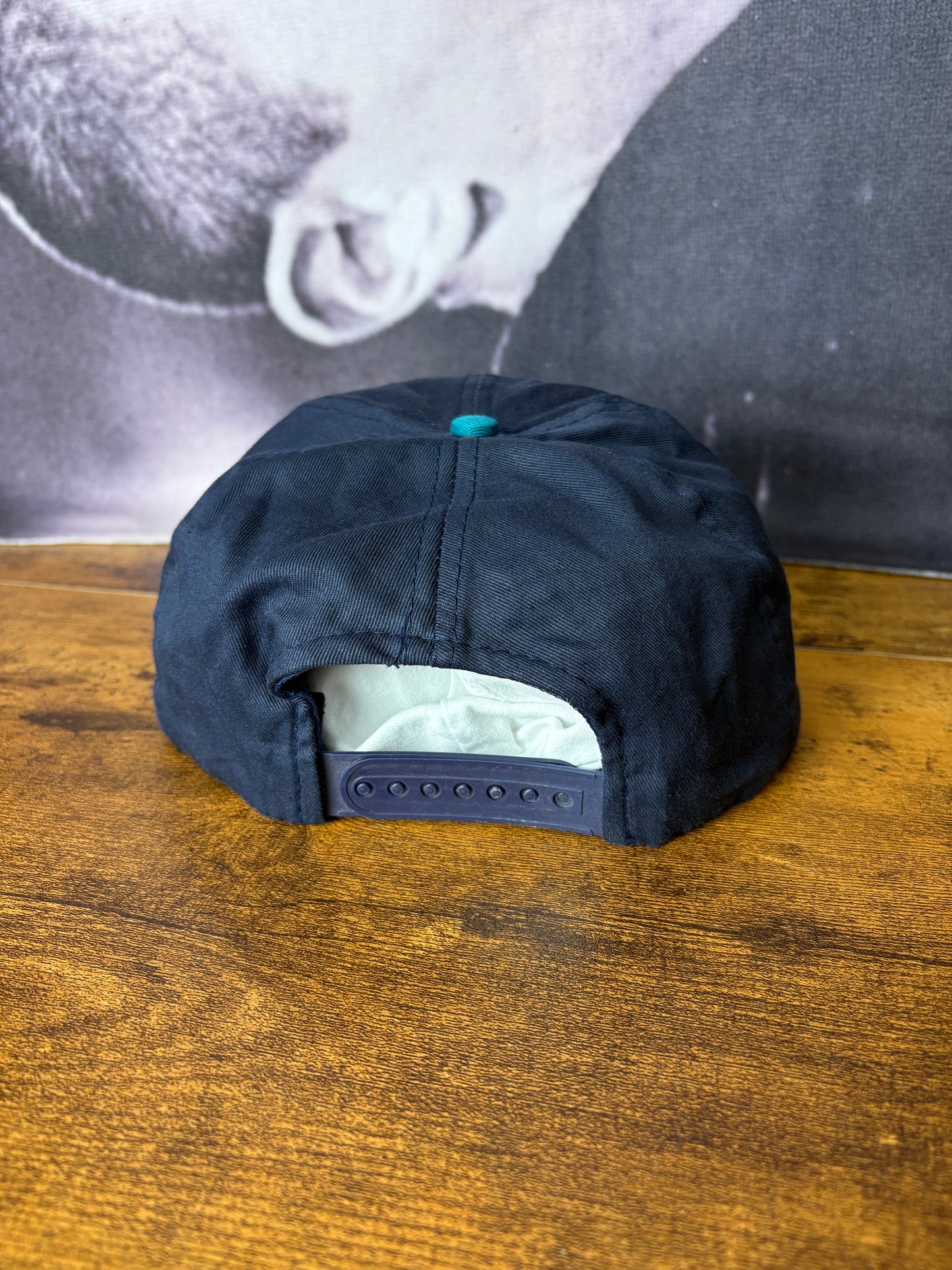 Vintage Maine USA Navy + Turquoise Trucker Hat