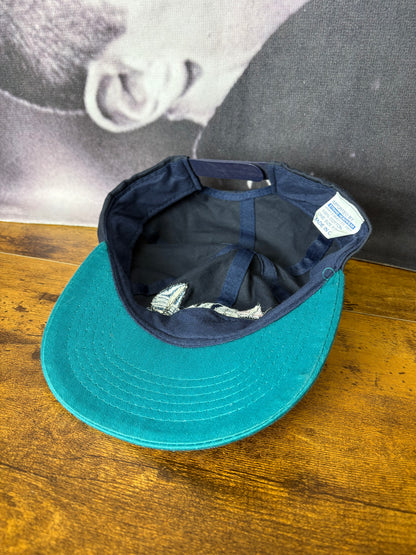 Vintage Maine USA Navy + Turquoise Trucker Hat