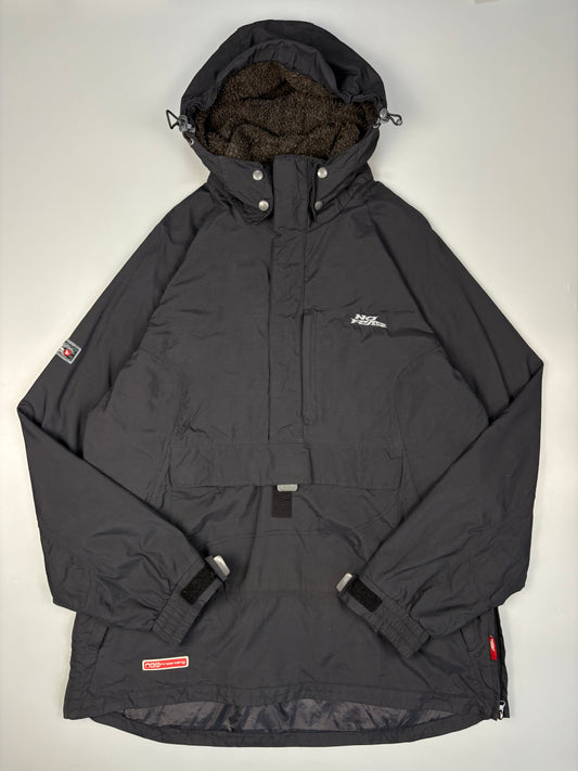 2000s No Fear Black Snowboarding Quarter Zip Jacket (L)