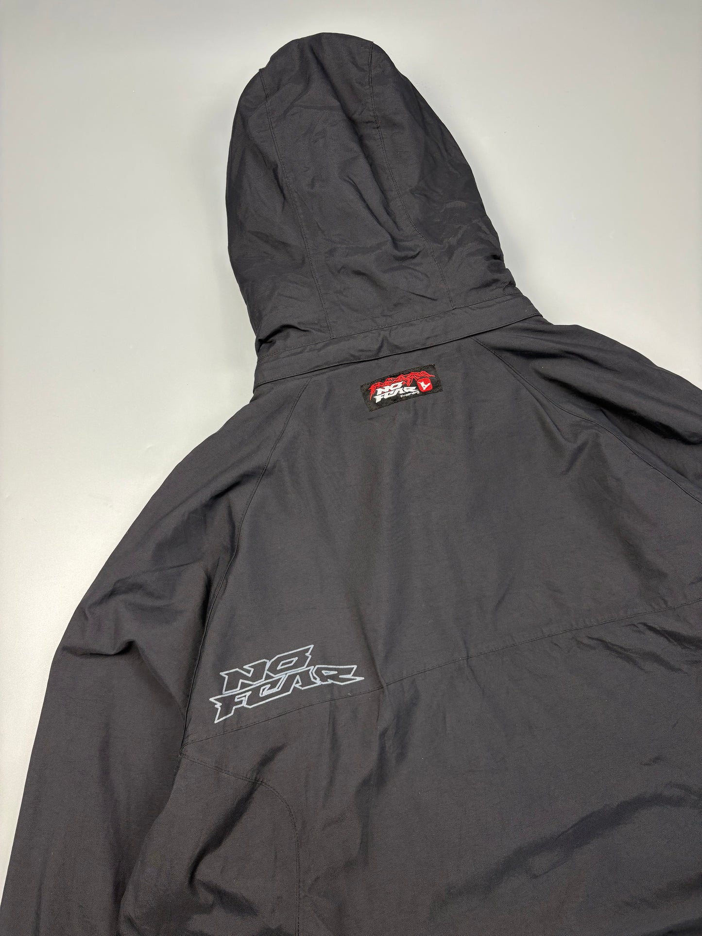 2000s No Fear Black Snowboarding Quarter Zip Jacket (L)