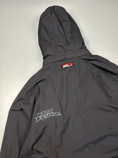 2000s No Fear Black Snowboarding Quarter Zip Jacket (L)
