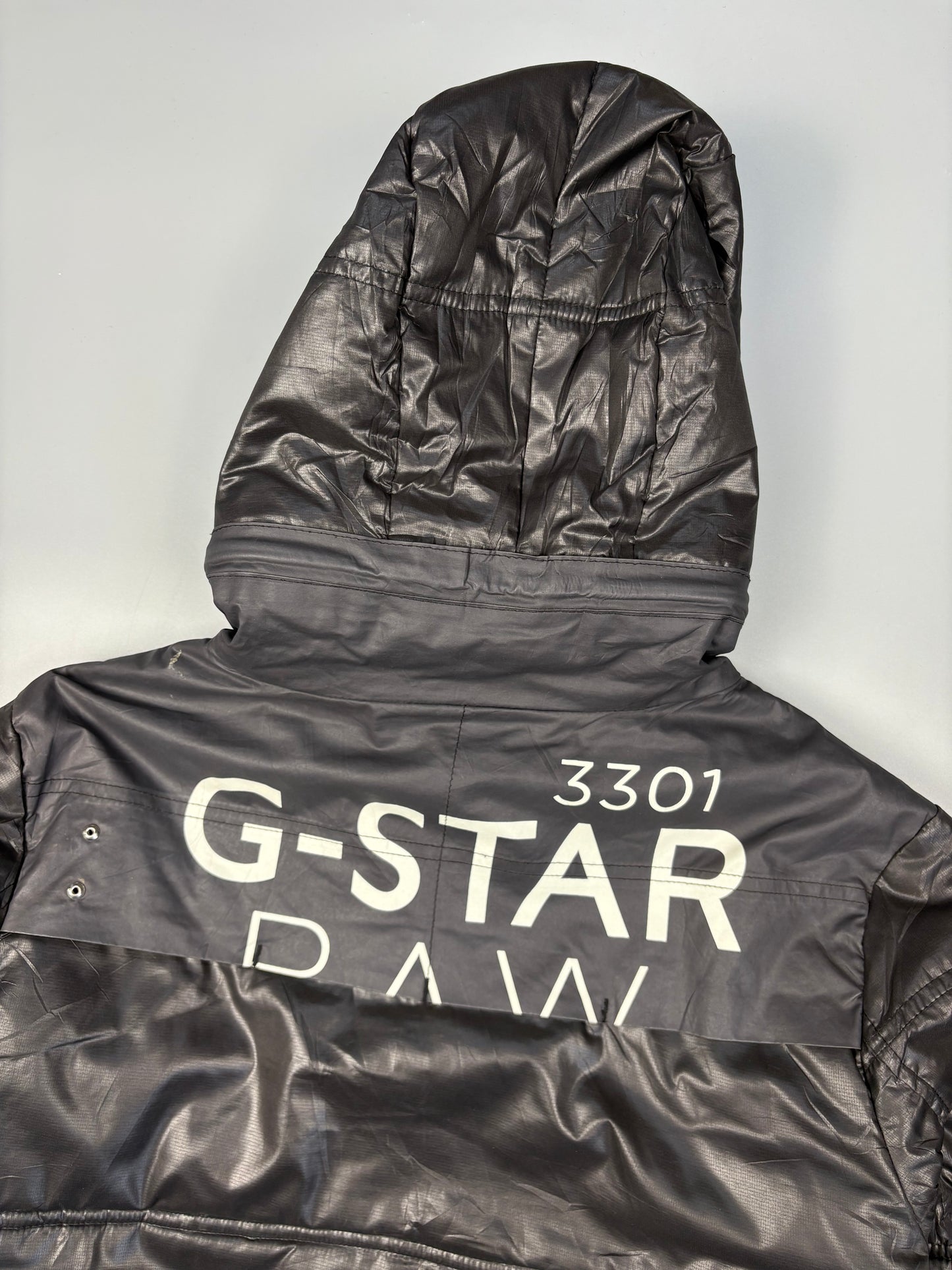 2000s G-Star Black Quilted Zip-up Jacket (women's L)