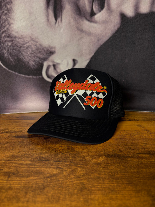 Vintage Racing Black Trucker Hat