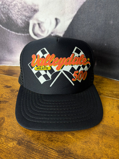 Vintage Racing Black Trucker Hat