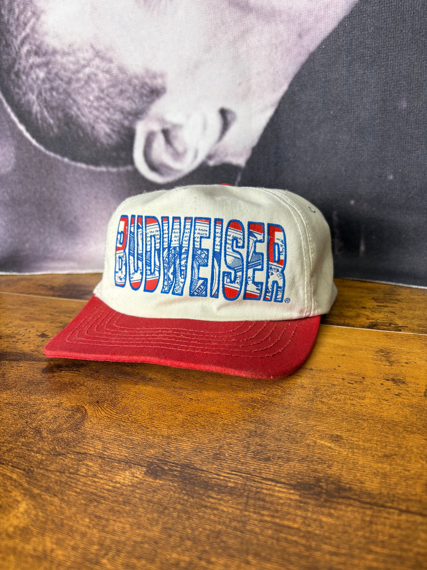 Vintage Budweiser White Floppy Trucker Hat