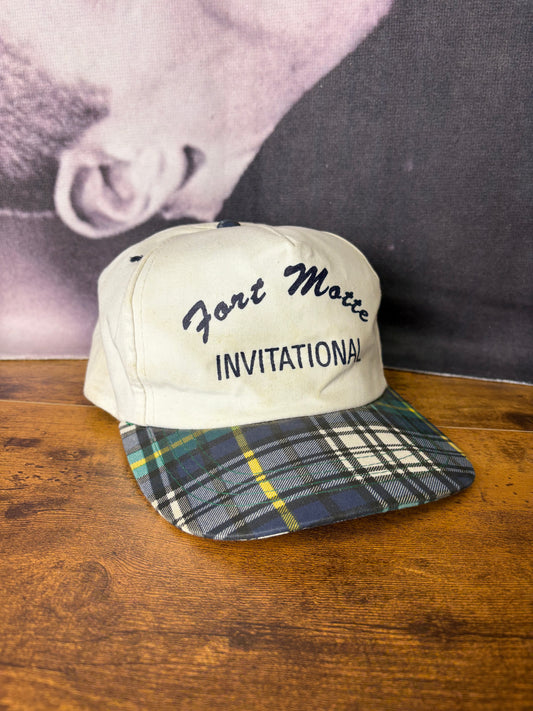 Vintage Plaid + White Trucker Hat