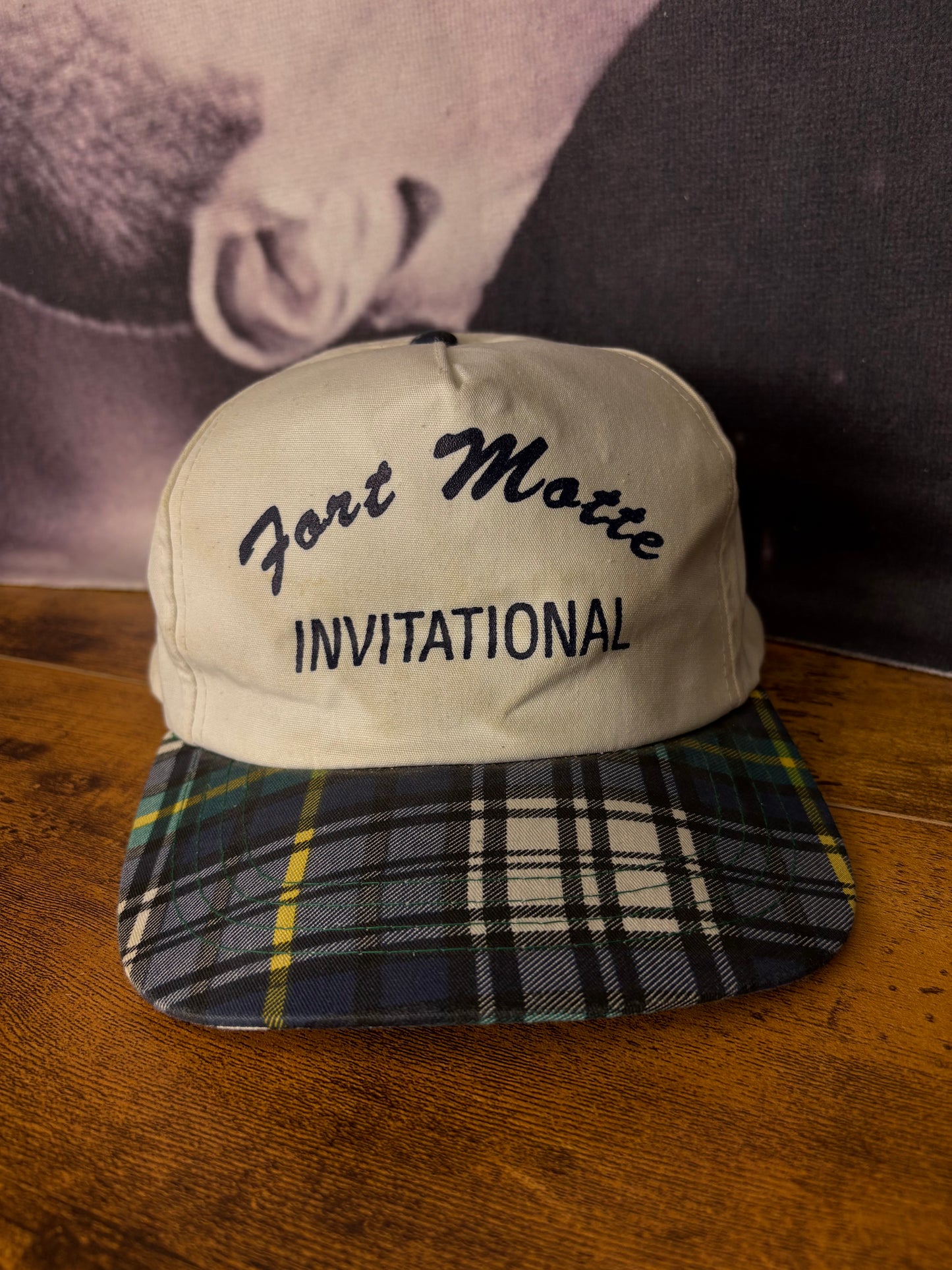 Vintage Plaid + White Trucker Hat