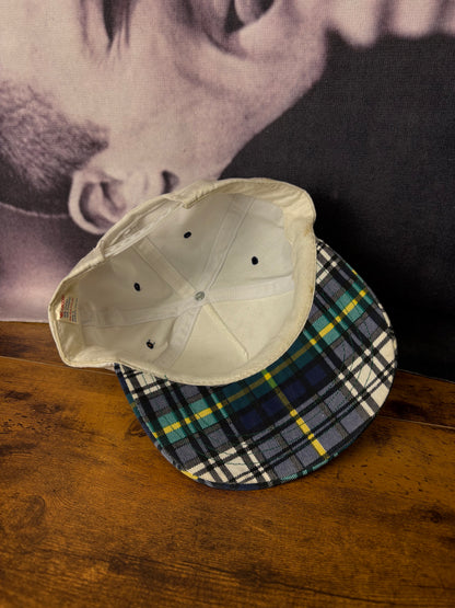 Vintage Plaid + White Trucker Hat