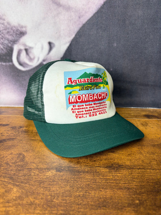 Vintage Mombacho White + Green Trucker Hat
