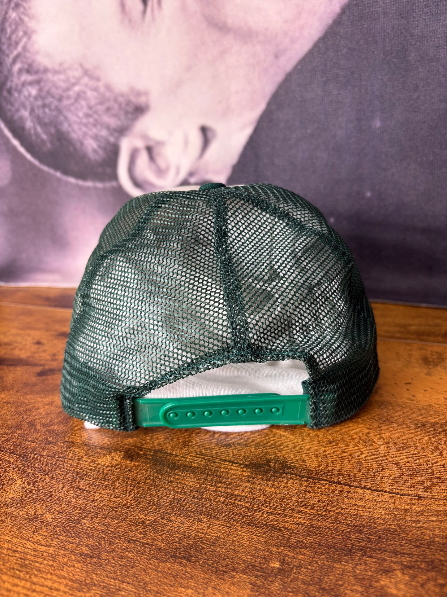 Vintage Mombacho White + Green Trucker Hat