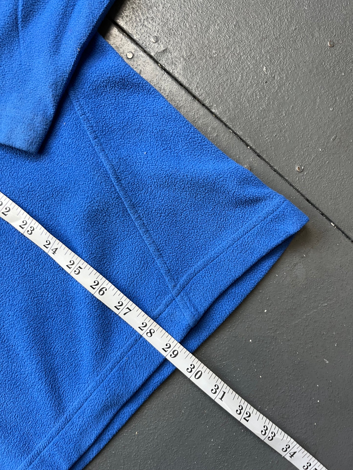 90s Nike Team Royal Blue Quarter Zip Fleece Jumper  [XL]