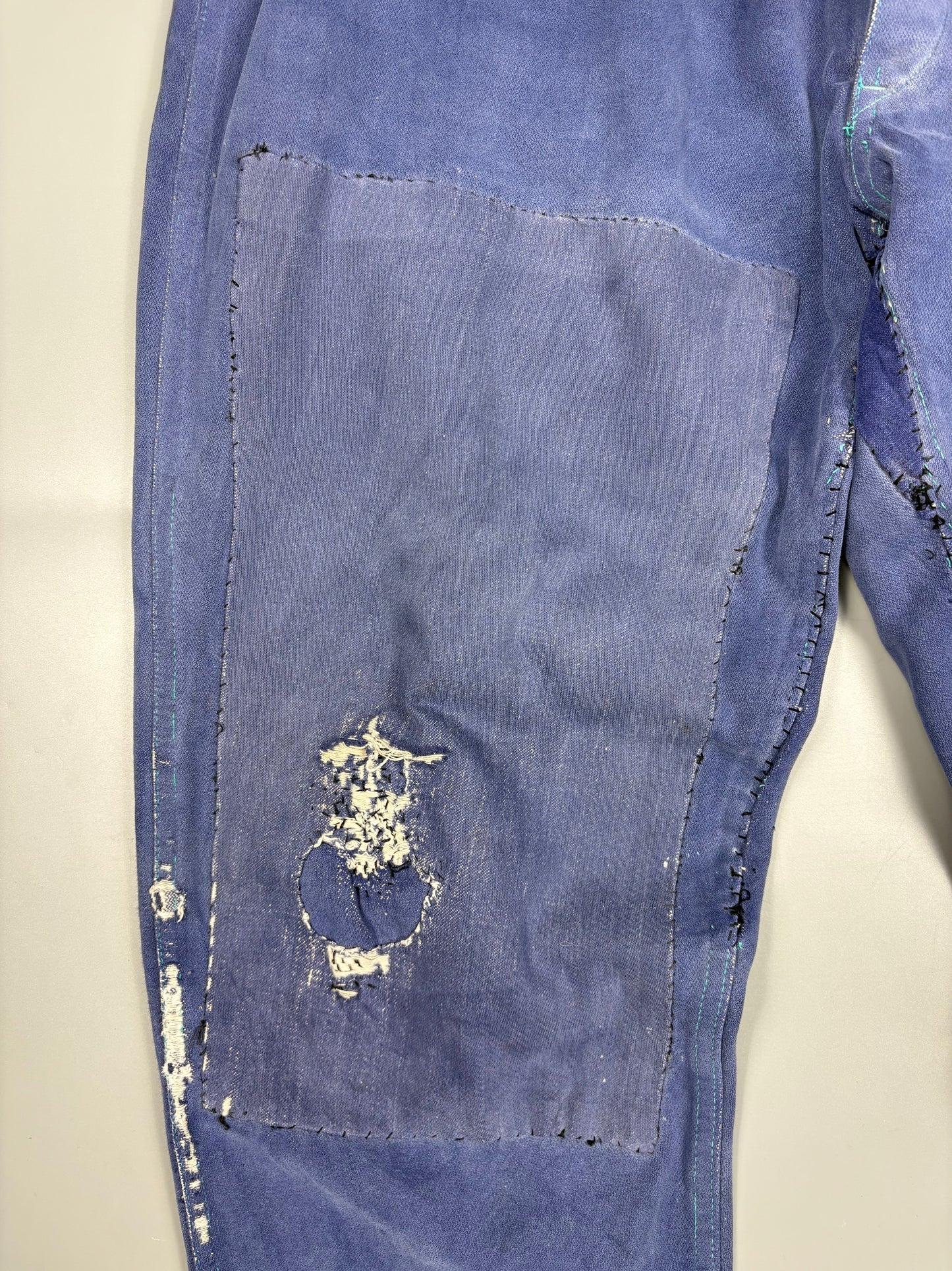 True Vintage 1950s French Workwear Double Knee Trousers (36adj)