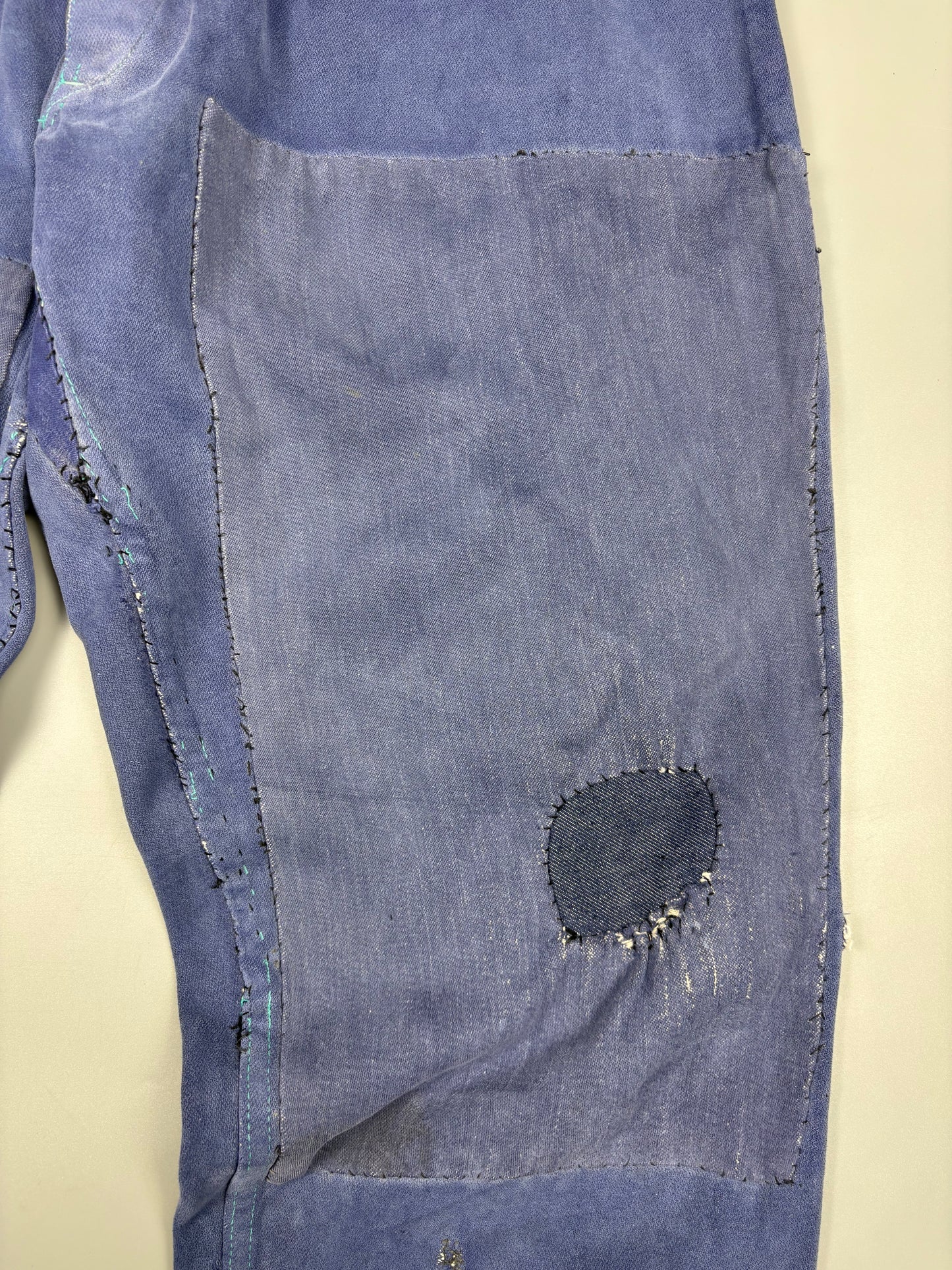 True Vintage 1950s French Workwear Double Knee Trousers (36adj)