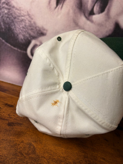 Vintage Fishing White + Green Trucker Hat