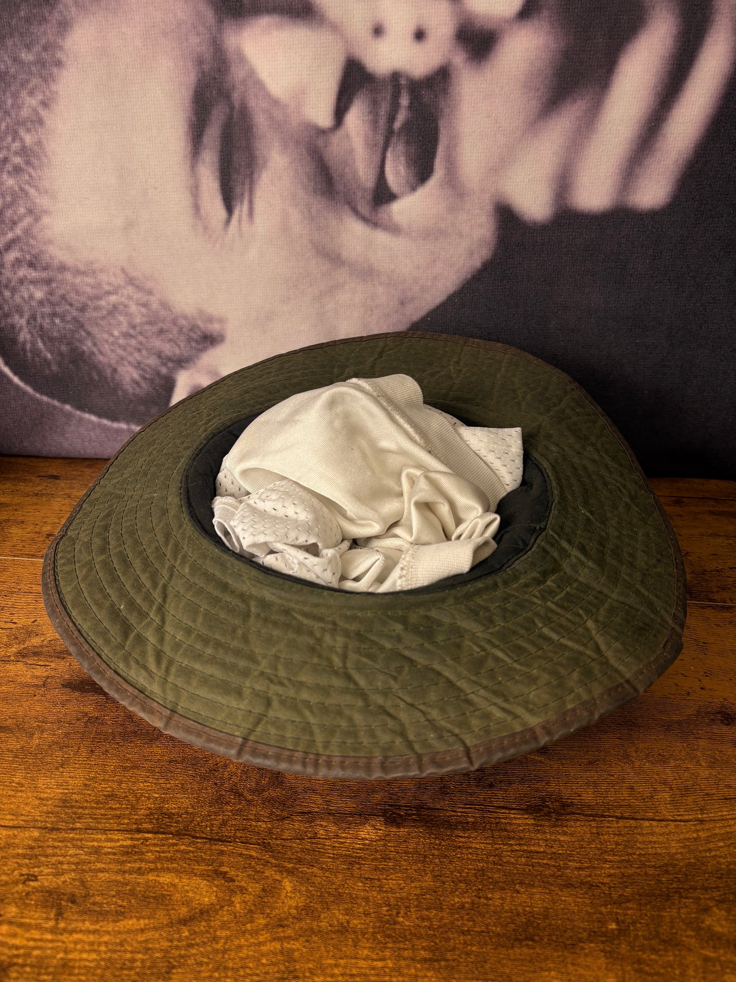 True Vintage 80s Wax Green Boonie Hat