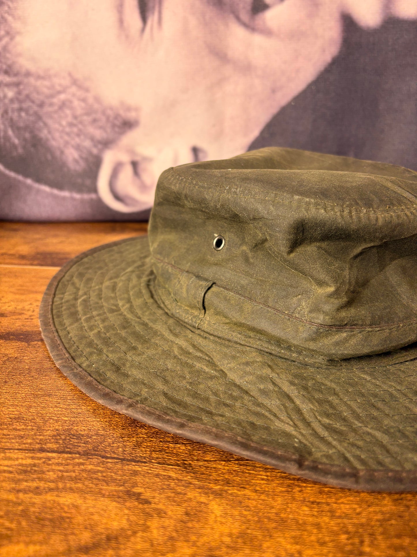 True Vintage 80s Wax Green Boonie Hat