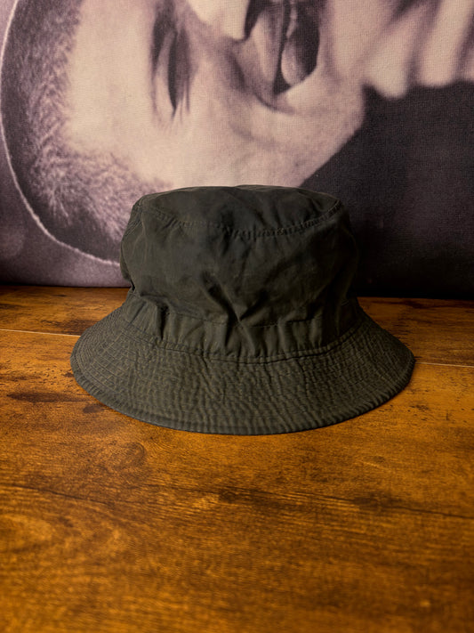 True Vintage 80s Irish Dark Grey Wax Bucket Hat