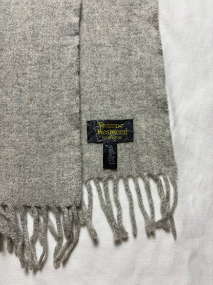 Vivienne Westwood Grey Lana Wool Scarf | 15x65'