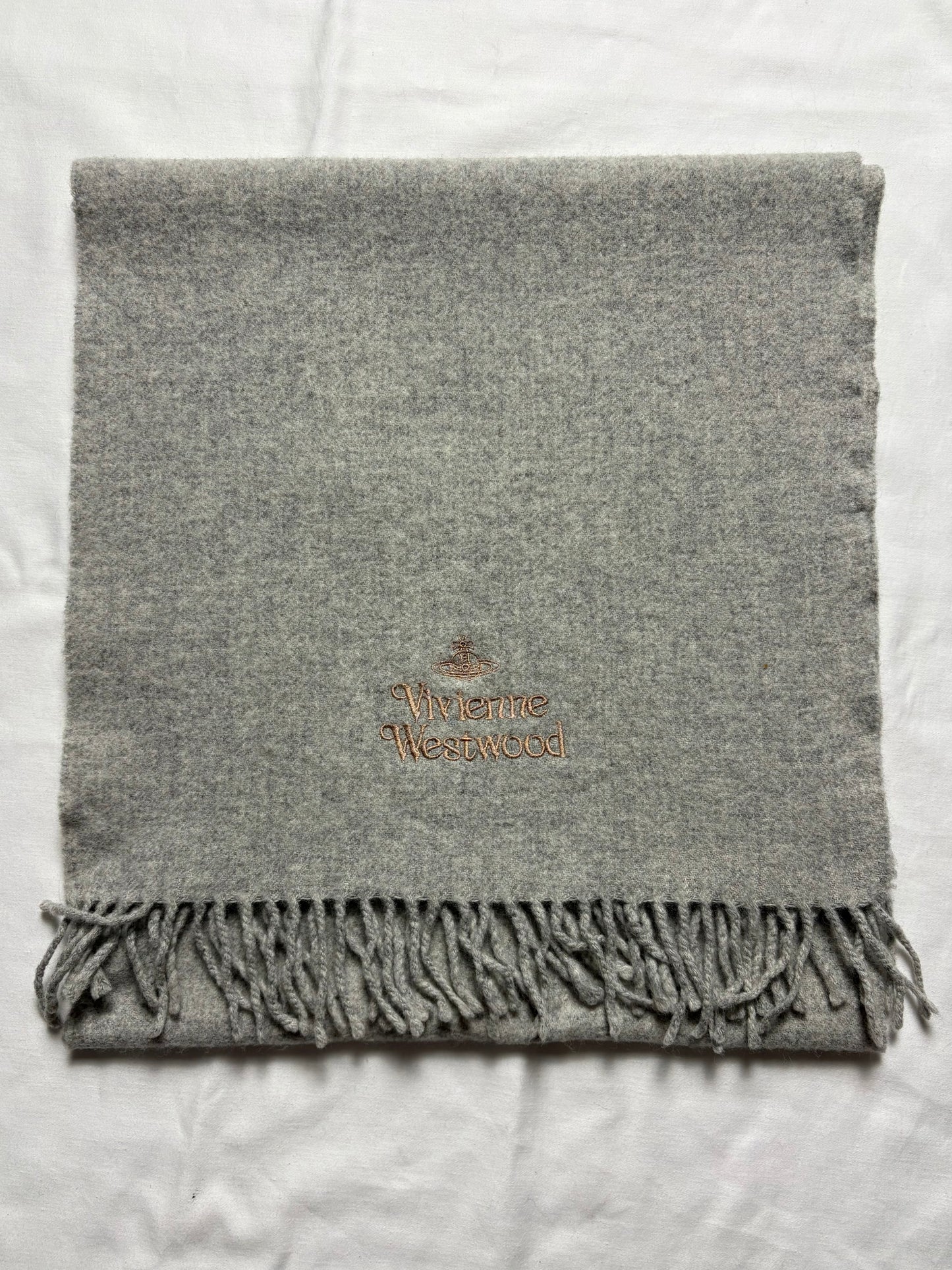 Vivienne Westwood Grey Lana Wool Scarf | 15x65'