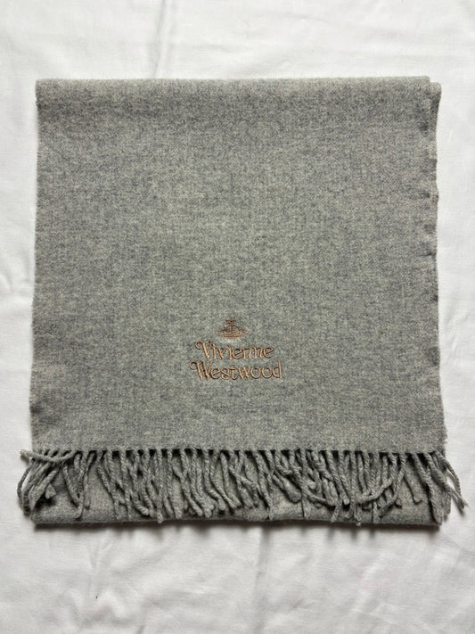 Vivienne Westwood Grey Lana Wool Scarf | 15x65'