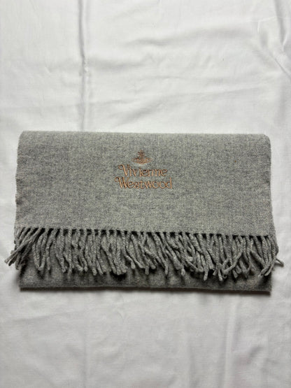 Vivienne Westwood Grey Lana Wool Scarf | 15x65'