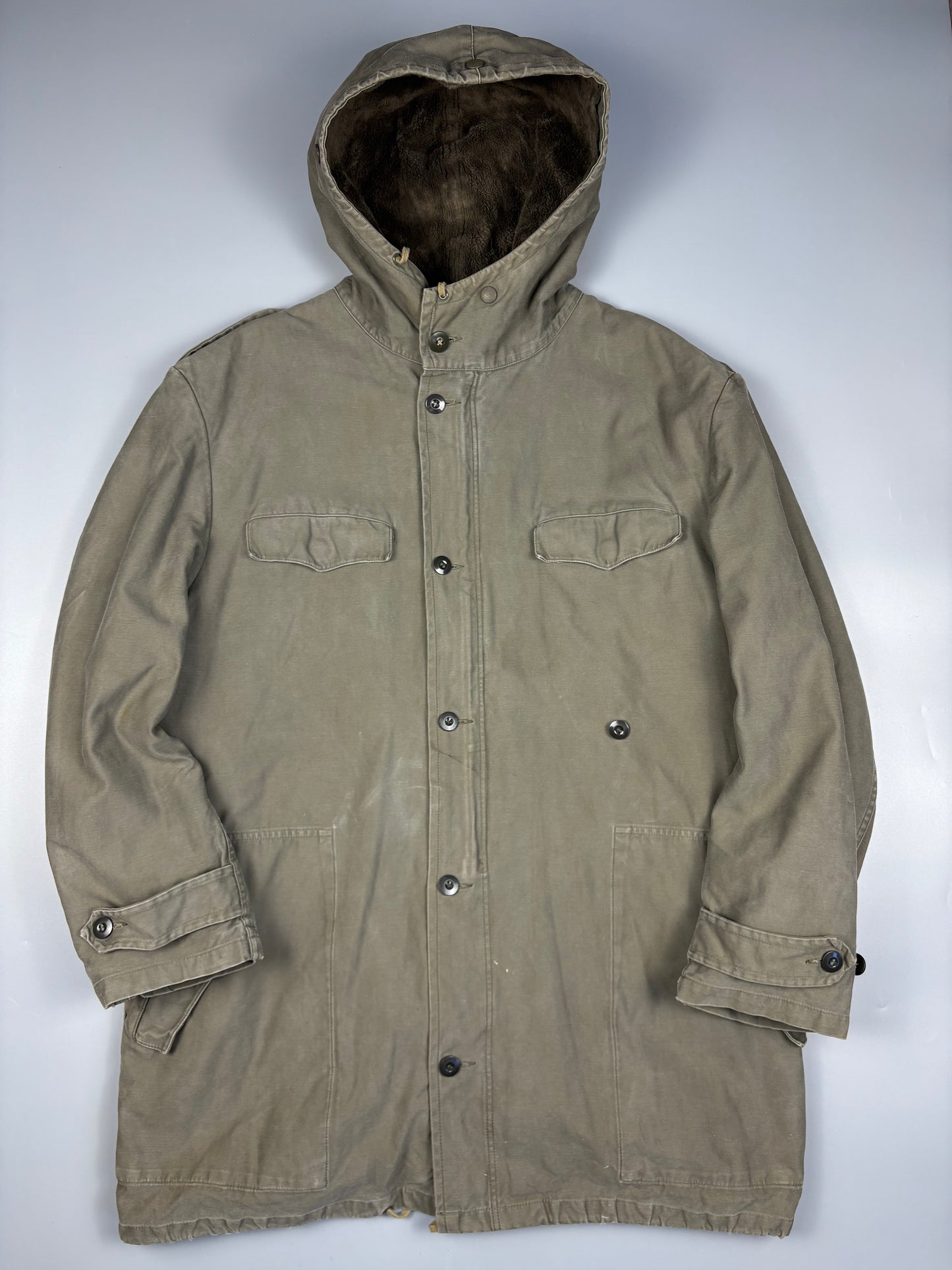 1986 German Army Green Parka Jacket