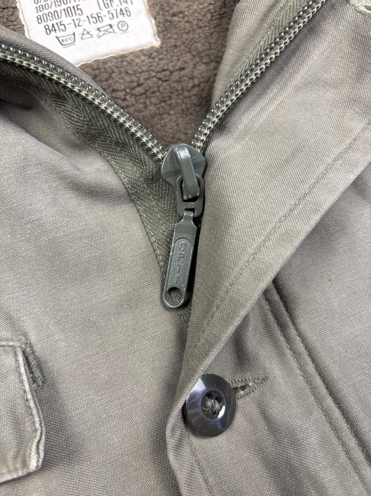 1986 German Army Green Parka Jacket