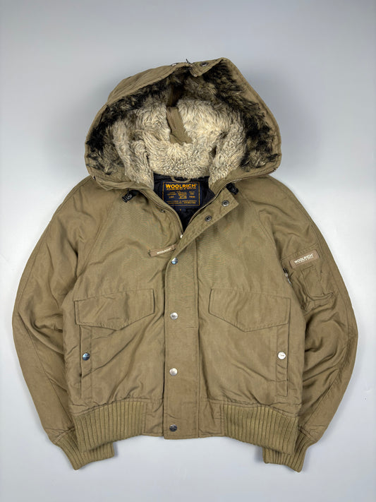 2000s Woolrich Khaki Green MA-1 Bomber Jacket (S)