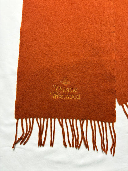 Vivienne Westwood Burnt Orange Lana Wool Scarf |11x60'