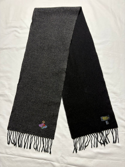 Vivienne Westwood Grey + Black Lana Wool Scarf | 10x60'
