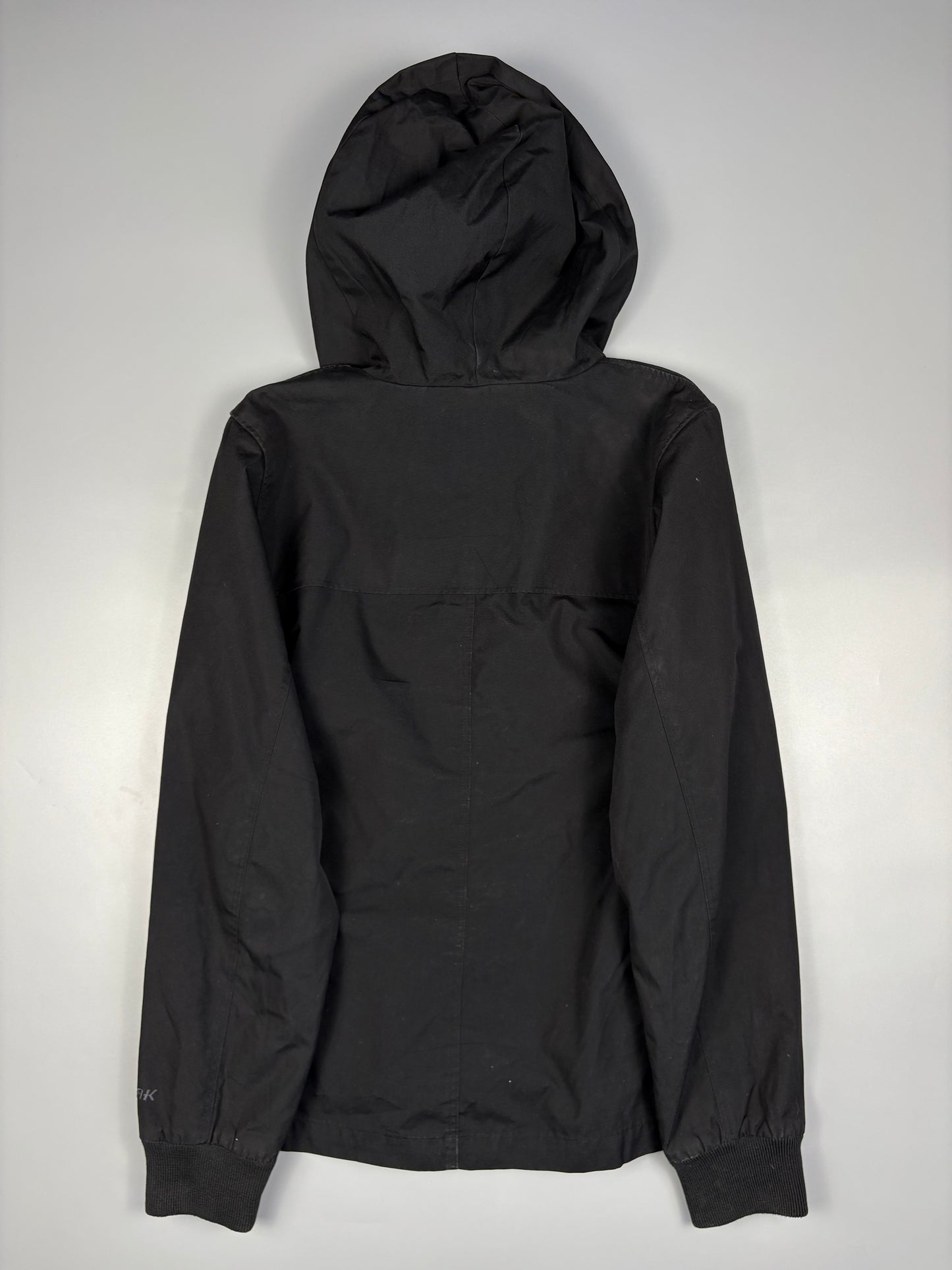 2000s Peak Performance Double Zip Black Canvas Jacket (M)