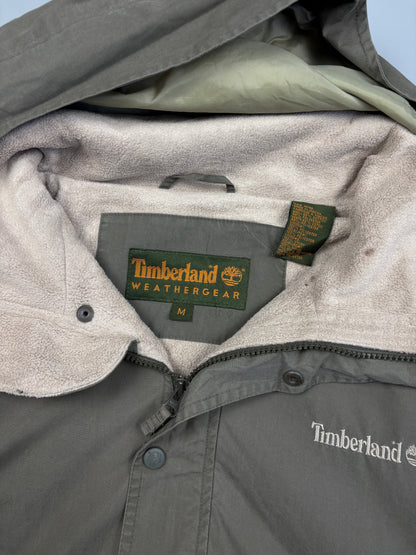 1990s Timberland Weathergear Khaki Fleece Jacket (M)