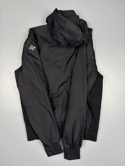 1990s Schott NYC Black Technical Zip Up Jacket