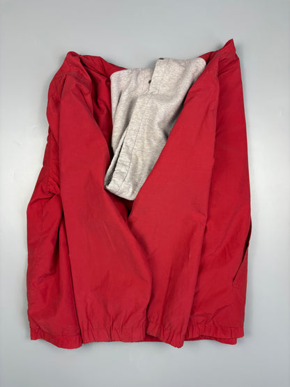 1990s Eddie Bauer After Hood Red Zip Up Jacket (L)