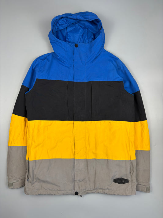 1990s Burton Snowboards Analog Colour Block Snowboard Jacket (M)