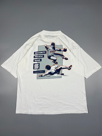 1990s San Diego Padres White Baseball Graphic Tee (L)