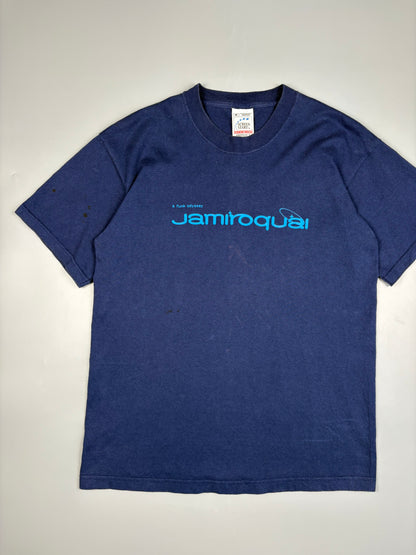 2001 Jamiroquai Funk Odyssey Navy Blue Graphic Tee (M)