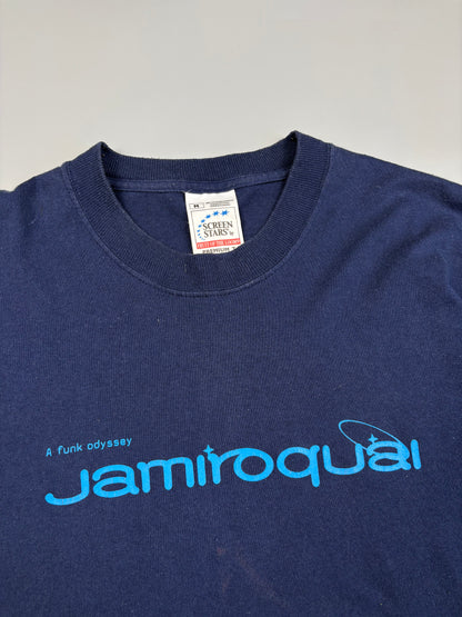 2001 Jamiroquai Funk Odyssey Navy Blue Graphic Tee (M)