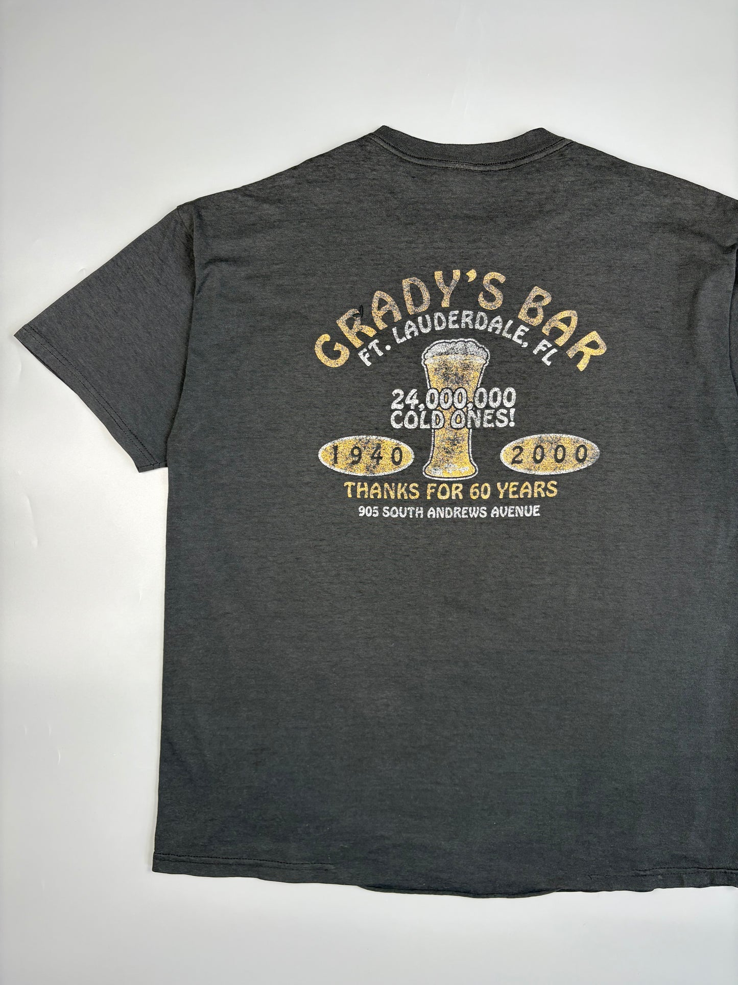 1990s JerZees Florida Bar Thrashed Graphic Tee (XL)