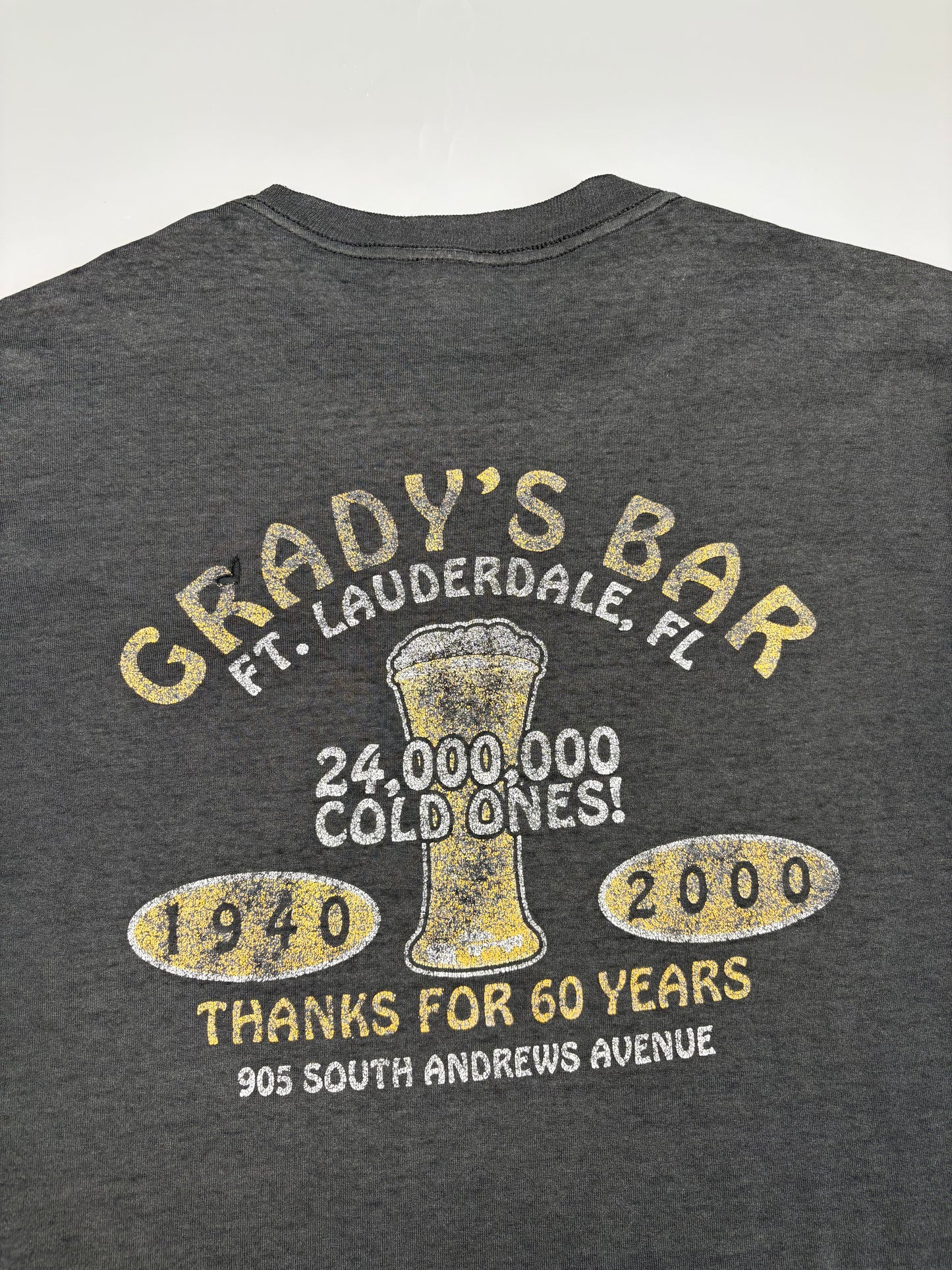 1990s JerZees Florida Bar Thrashed Graphic Tee (XL)
