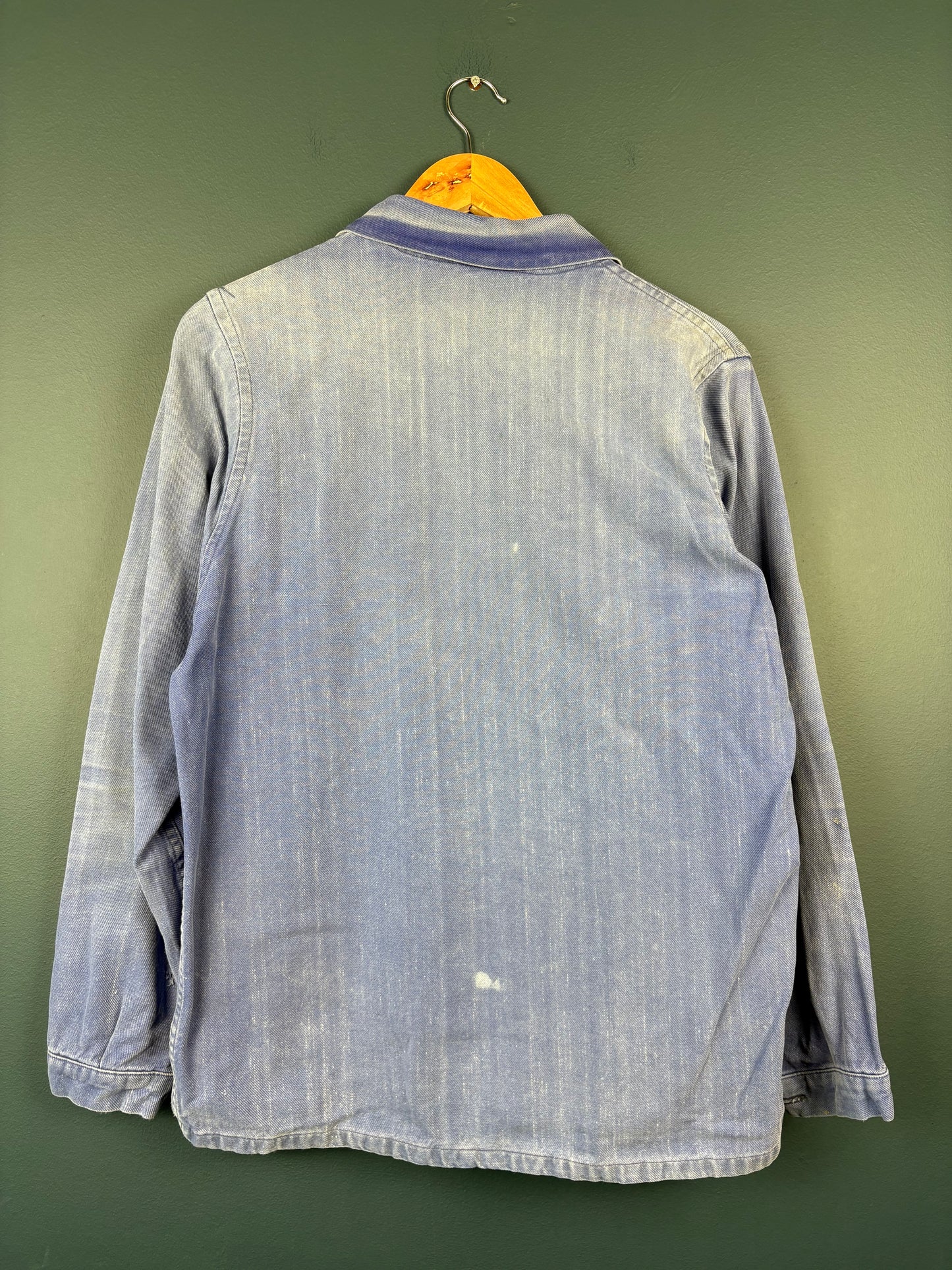 True Vintage 1960s Faded Herringbone French Chore Jacket (M)