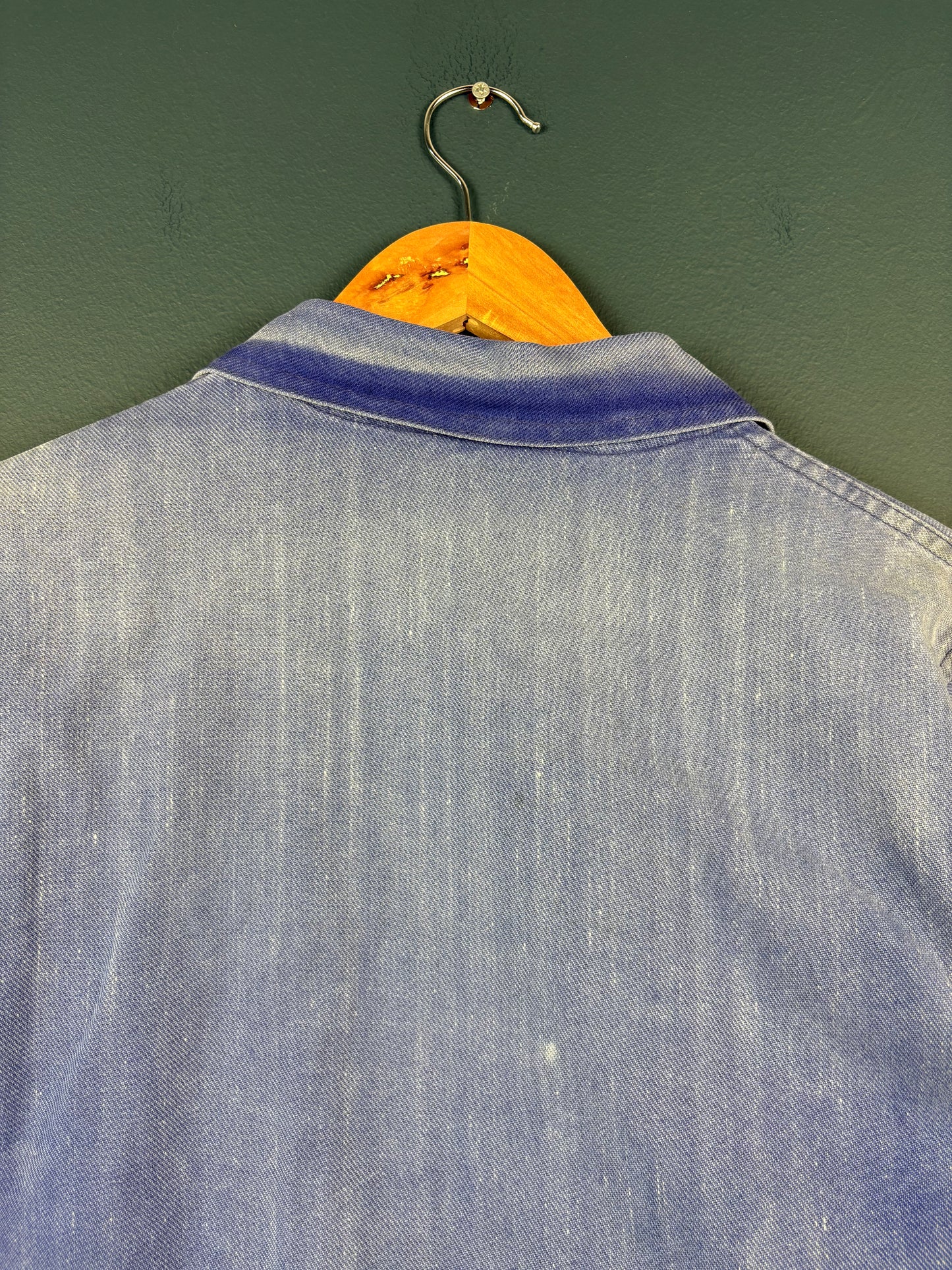 True Vintage 1960s Faded Herringbone French Chore Jacket (M)
