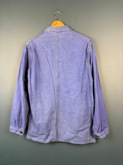 True Vintage 1960s Faded Blue French Chore Jacket (M)