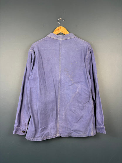True Vintage 1960s Faded Blue French Chore Jacket (M)