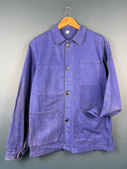 True Vintage 1960s Navy Blue French Chore Jacket (M)
