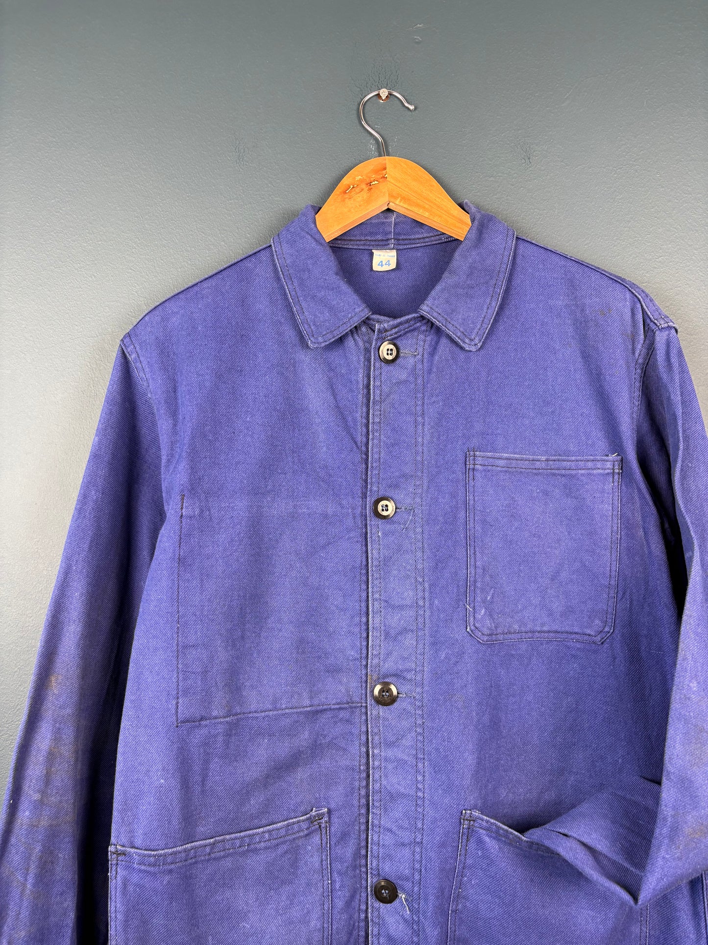 True Vintage 1960s Navy Blue French Chore Jacket (M)